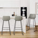 gray modern bar stools set of 3 counter height