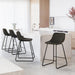black modern bar stools set of 4 counter height