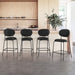 black leather dining chair set of 4