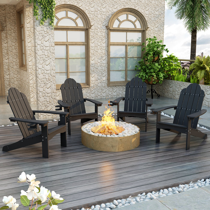 black plastic adirondack chairs 