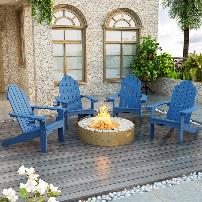 modern blue adirondack chairs