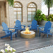modern blue adirondack chairs