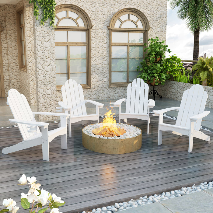 modern white adirondack chairs