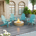 best teal plastic adirondack chairs 