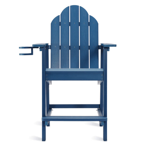 blue bar height adirondack chair for patio