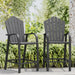 grey outdoor bar stool adirondack style set of 2