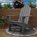 dark grey outdoor adirondack chair 