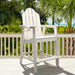 white bar height adirondack chair for patio