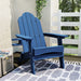 blue adirandack chair with cup holder