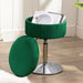 emerald green swivel vanity stool height adjustable 