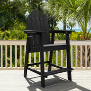 black bar height adirondack chair outdoor