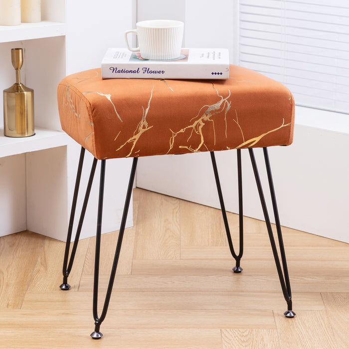 pumpkin stool vanity