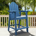 blue bar height adirondack chair for patio