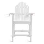 white bar height adirondack chair for patio