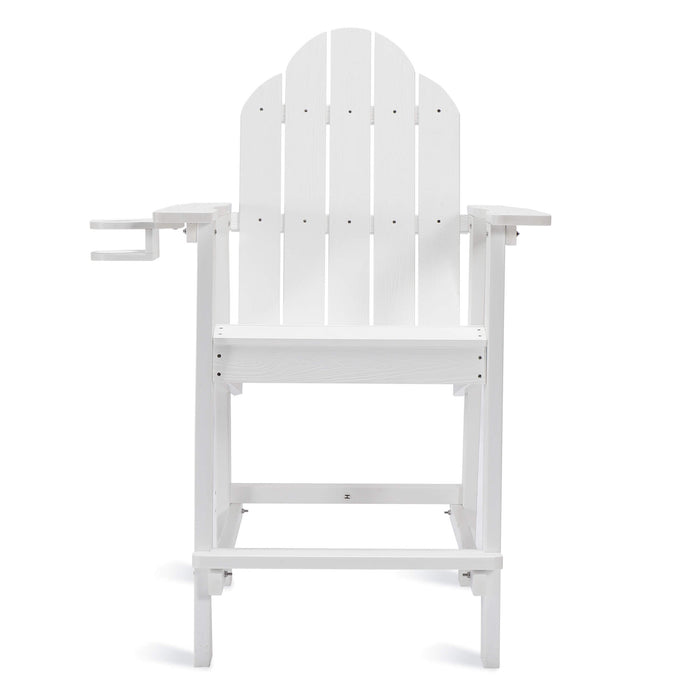 white bar height adirondack chair for patio