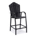 black outdoor bar stool adirondack style