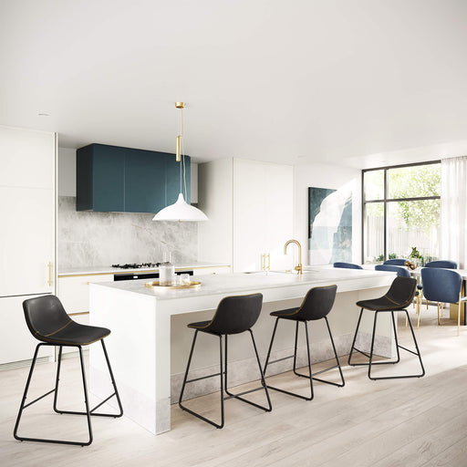 black modern bar stools set of 4 counter height