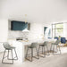 gray modern bar stools set of 4 counter height