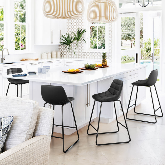 black modern bar stool