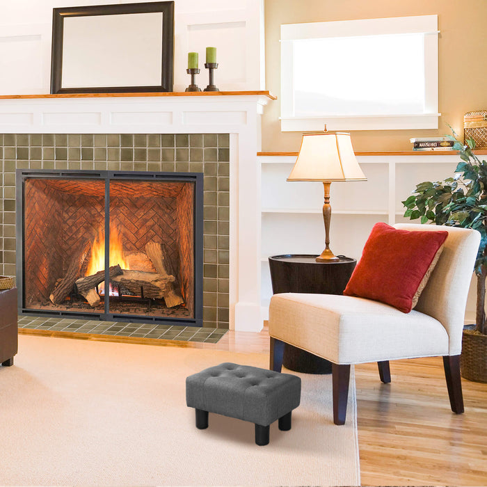 LUE BONA® Luebbers Velvet Foot Stool
