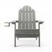 light grey adirandack chair with cup holder