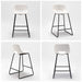 leather white bar stools set of 4 bar height
