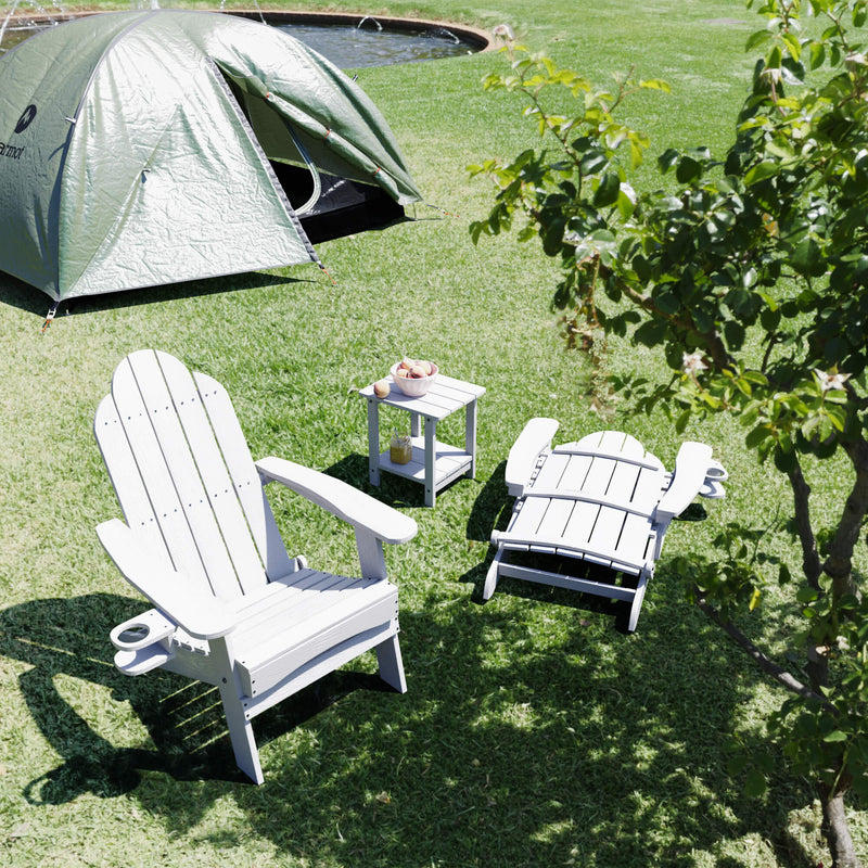 Miranda Foldable Adirondack Chairs with Cup Holders