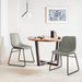 modern black leather dining chair set of 2 for dining room