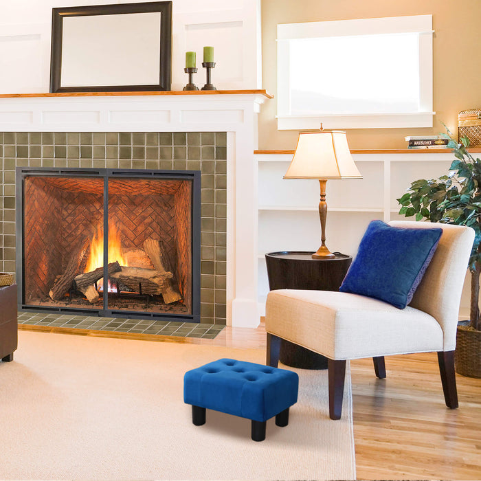 LUE BONA® Luebbers Velvet Foot Stool