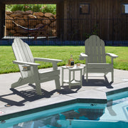 double layer grey leisure line adirondack side table for patio