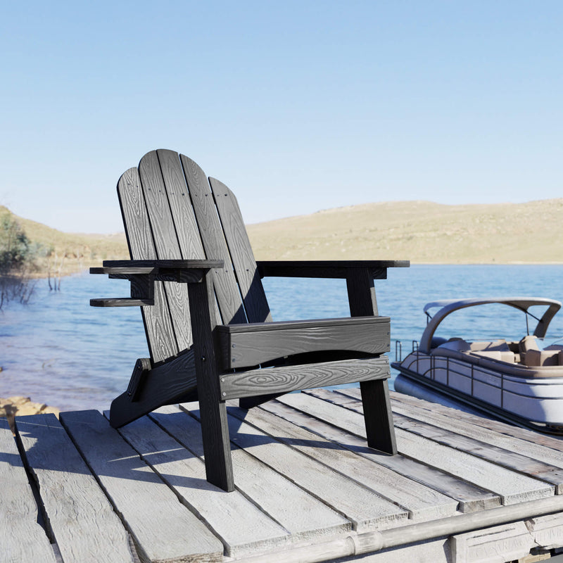 Miranda Foldable Adirondack Chairs with Cup Holders