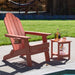 red double layer outdoor side tables