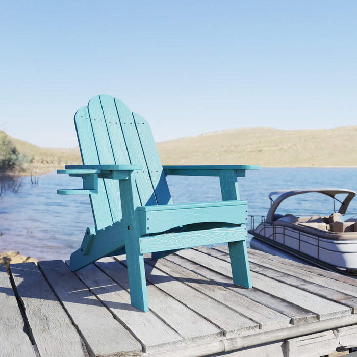 Miranda Foldable Adirondack Chair with Cup Holder