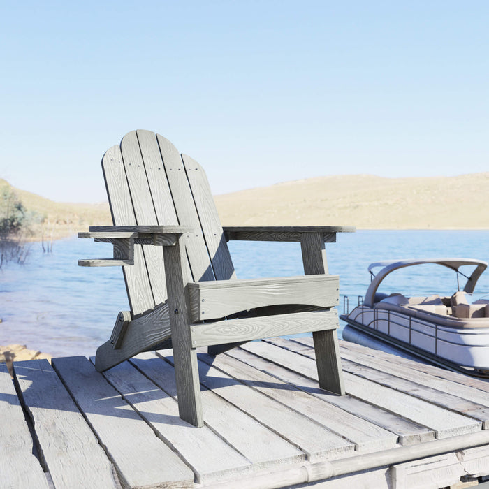 Miranda Foldable Adirondack Chair with Cup Holder