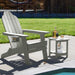 double layer grey leisure line adirondack side table for patio