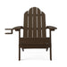 coffee brown adirondack chair with cup holder
