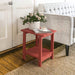red double layer outdoor side tables