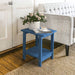 double layer blue adirondack side tables for living room