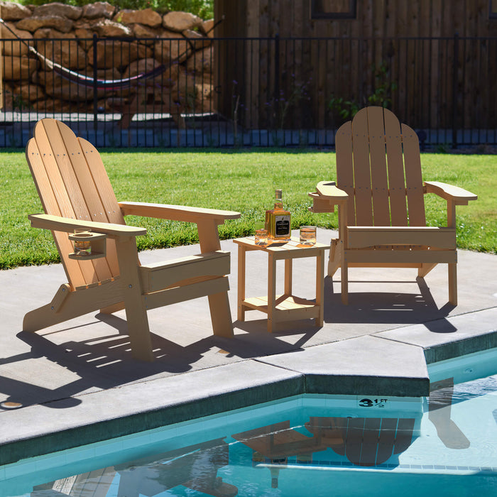 Miranda Foldable Adirondack Chair with Cup Holder