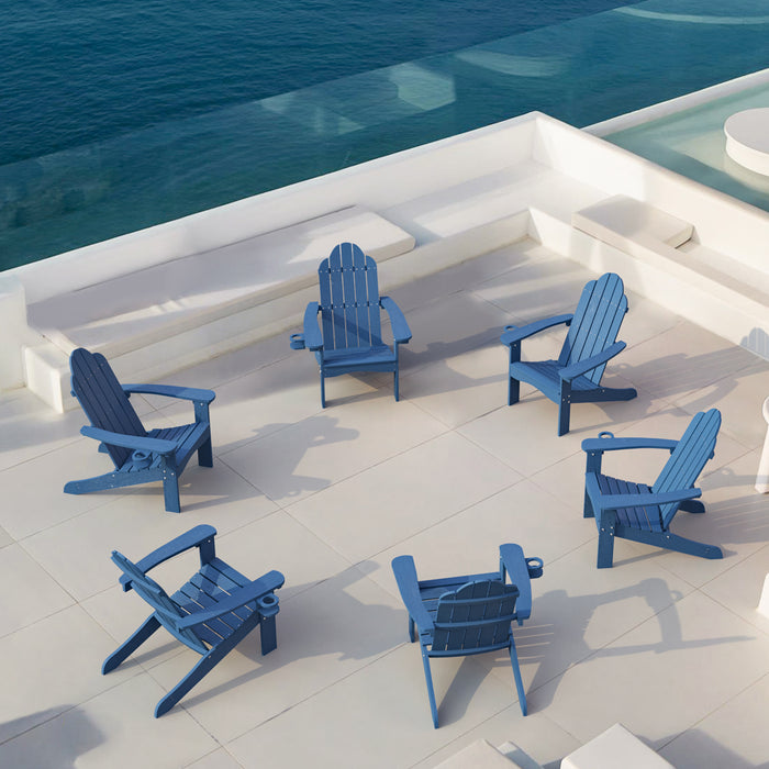 modern blue adirondack chairs