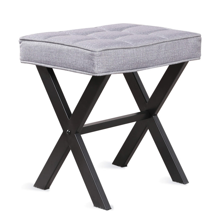 Foerster metal sales vanity stool