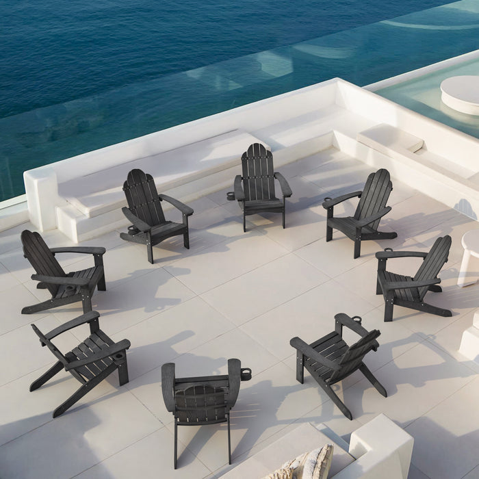black plastic adirondack chairs 