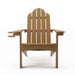 light brown outdoor adirondack chair for fire pit