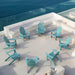 best teal plastic adirondack chairs