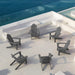 dark grey outdoor adirondack chair 