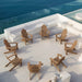 light brown outdoor adirondack chair for fire pit