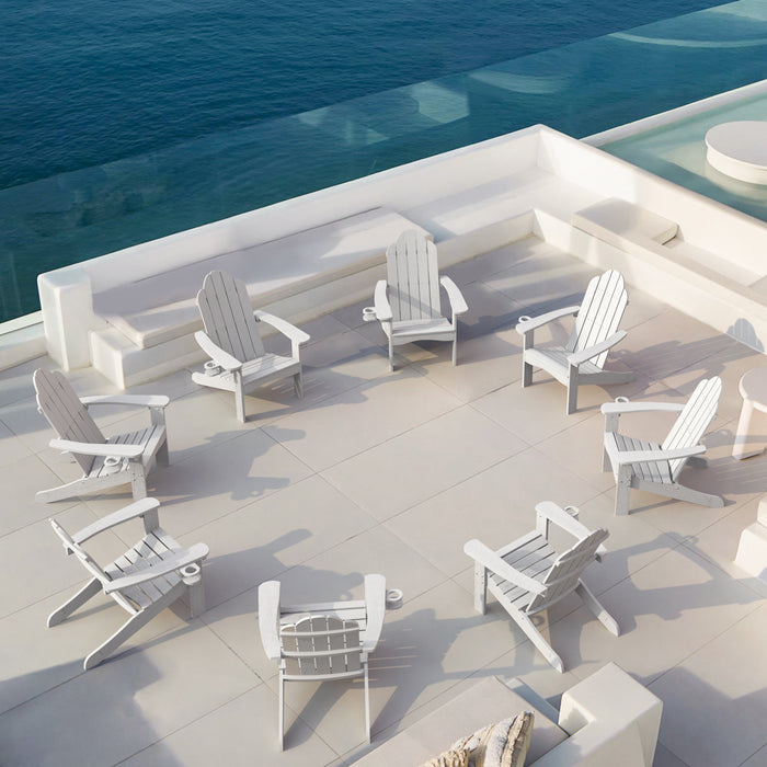 modern white adirondack chairs