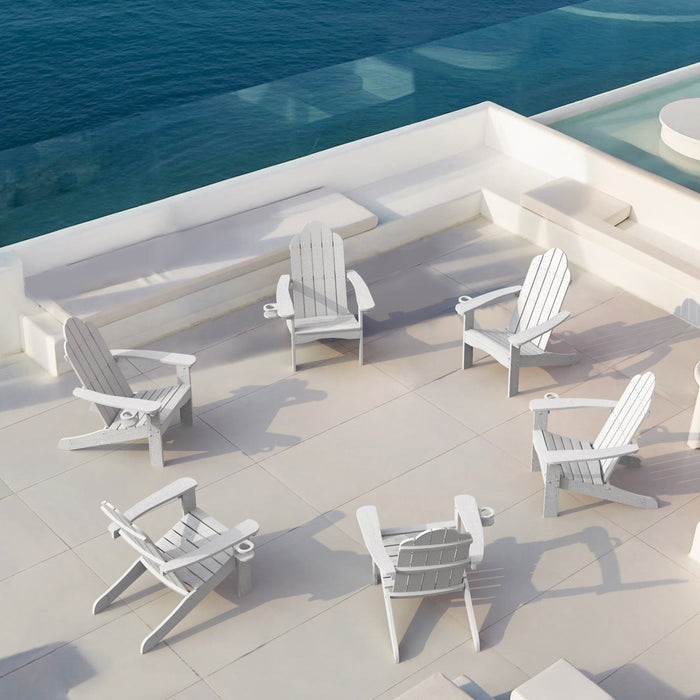 modern white adirondack chairs