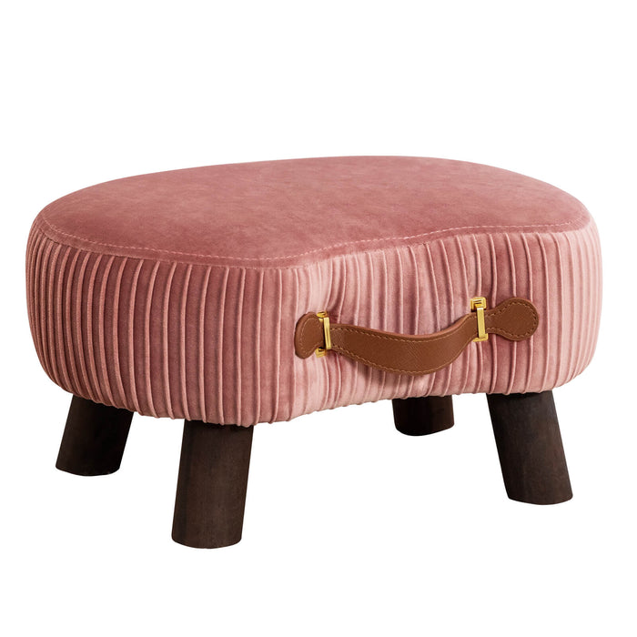 LUE BONA® Faux Leather Foot Stool with Handle